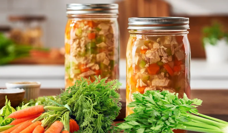 Homemade Chicken Soup Pressure Canning