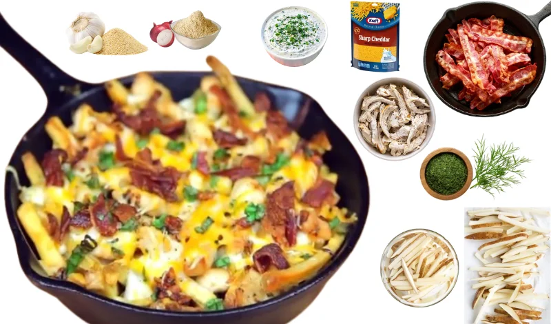 Chicken Bacon Ranch Fries recipe