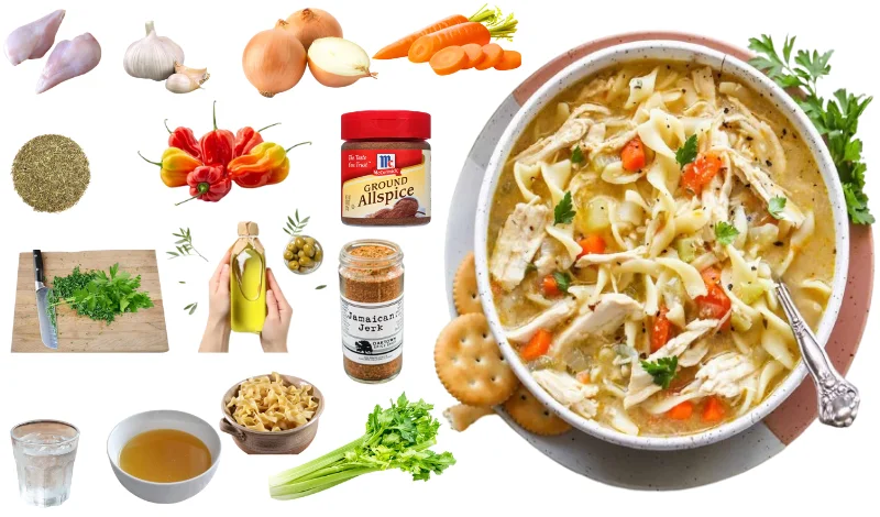 Jamaican Chicken Noodle Soup Recipe