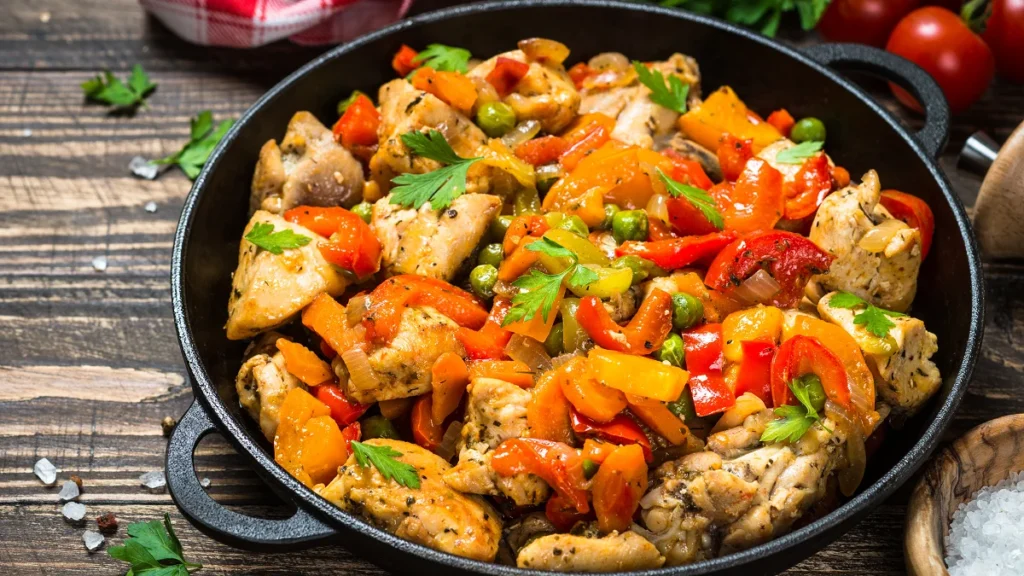 Chicken And Vegetables Skillet