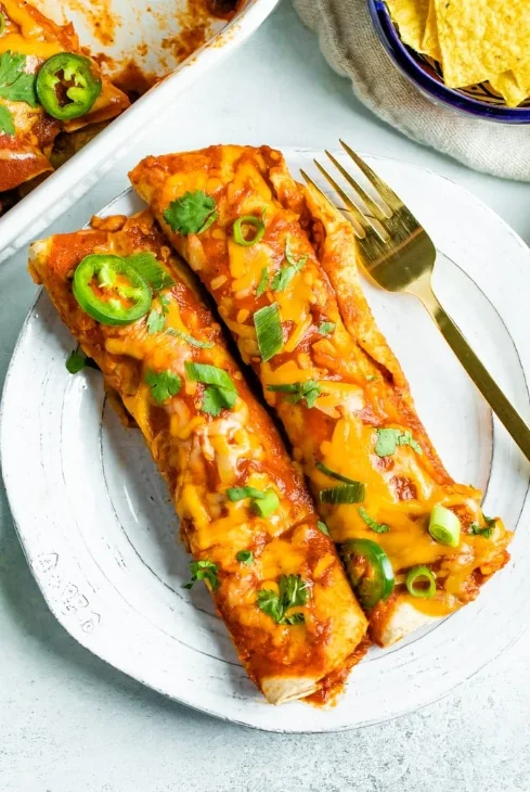 Healthy Chicken Enchiladas Low-Calorie