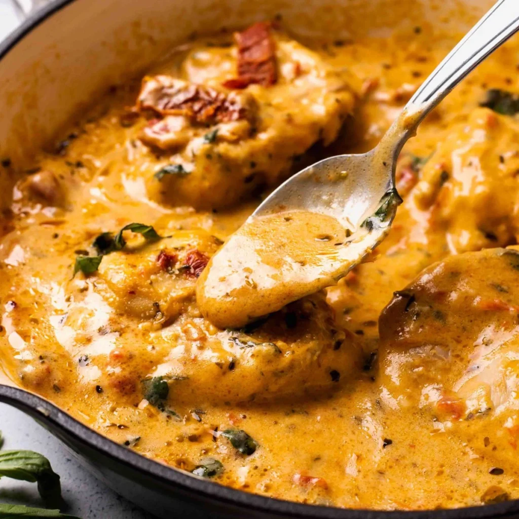 Creamy Chicken With Sun-Dried Tomatoes