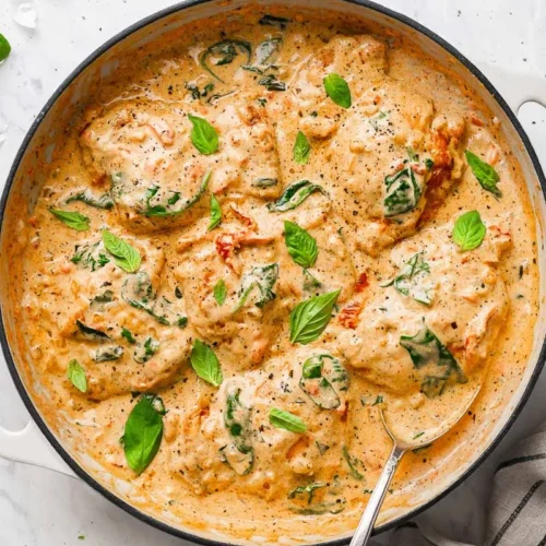 Creamy Chicken With Sun-Dried Tomatoes