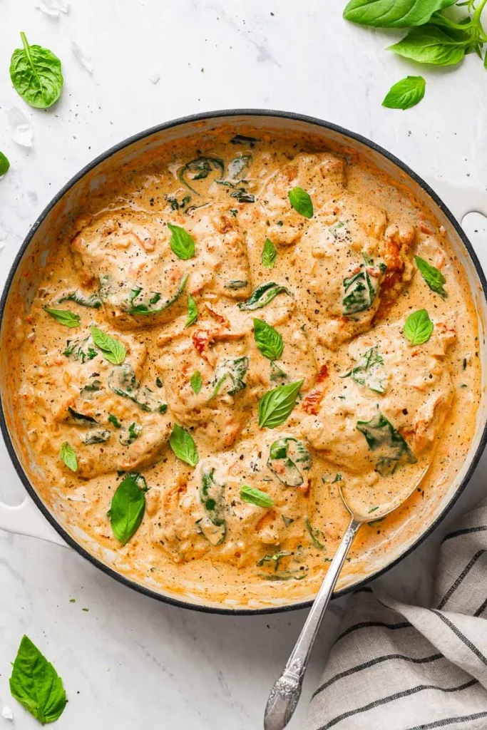 Creamy Chicken With Sun-Dried Tomatoes