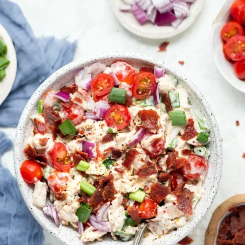 Healthy BLT Chicken Salad